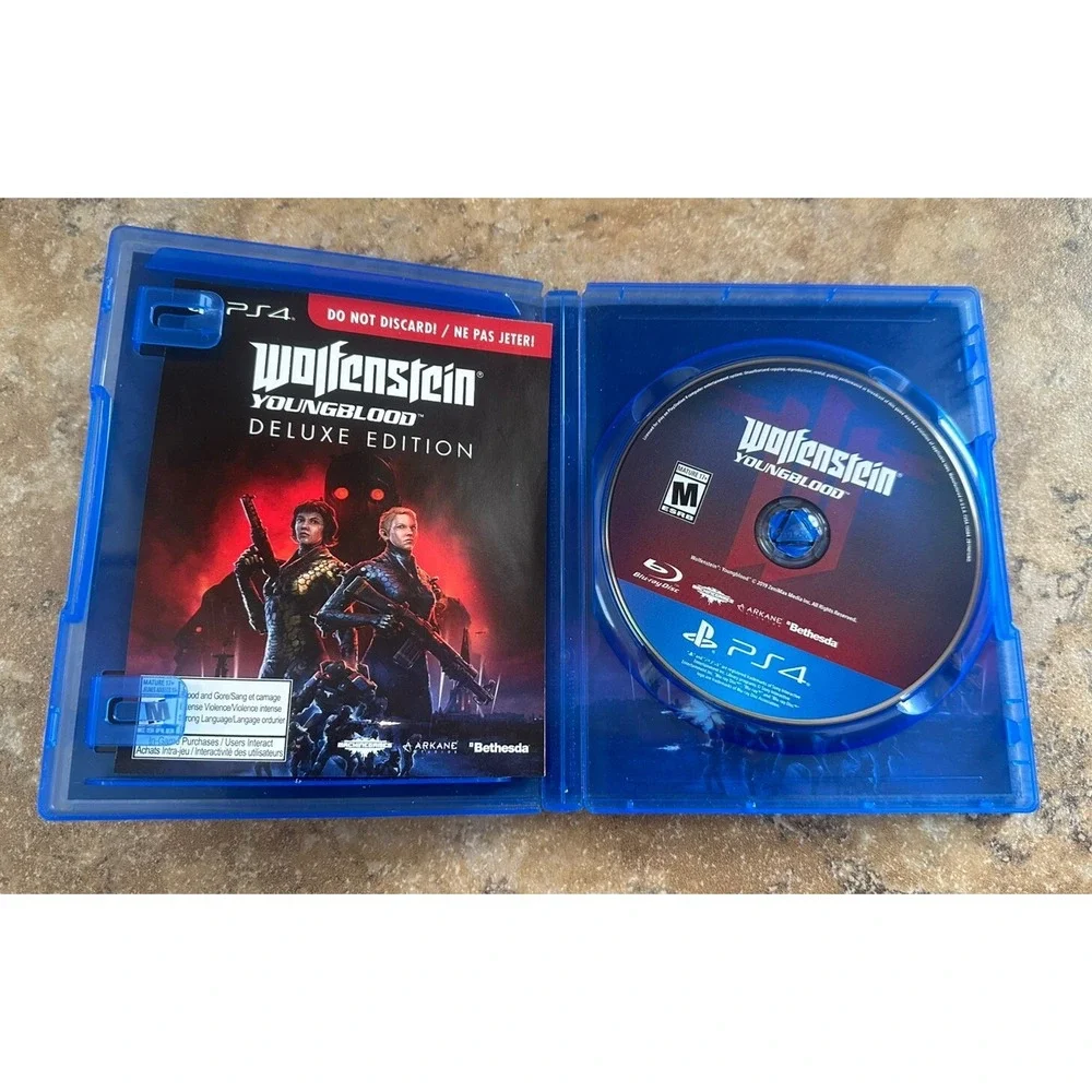 Wolfenstein: Youngblood Deluxe Ed. Sony Playstation 4 PS4 Game With Manuel